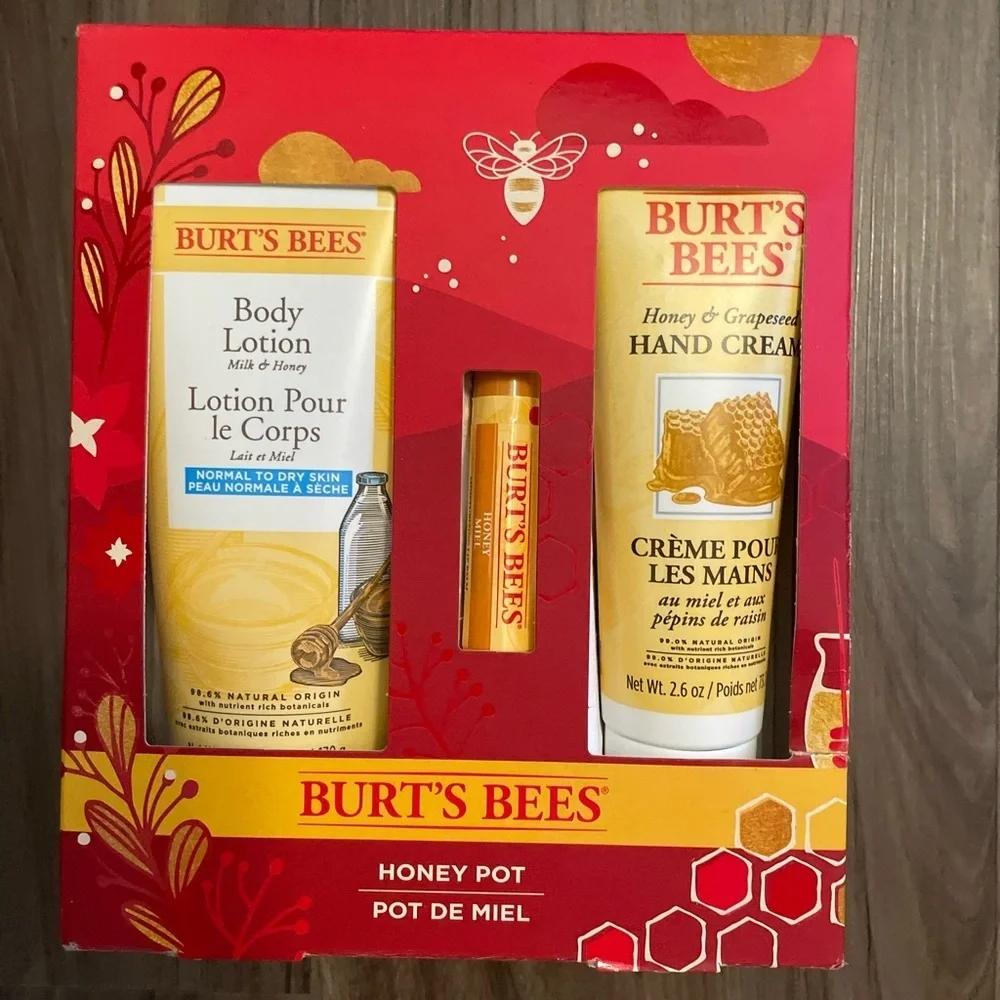 Burt's Bees Honey Pot Gift Set - Yellow